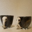 ゾウムシCUP・陶土、釉・2014